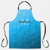 Tablier Monogramme motif de maillage géométrique dégradé c (Recto)