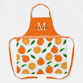 Tablier Monogramme Motif Oranges (Recto)