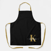 Tablier Monogramme noir (Recto)