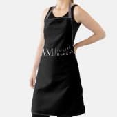 Tablier Monogramme noir minimal (Insitu)