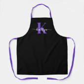 Tablier Monogramme noir violet (Recto)