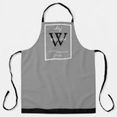 Tablier Monogramme + NOM rend la nourriture excellente Imp (Recto)