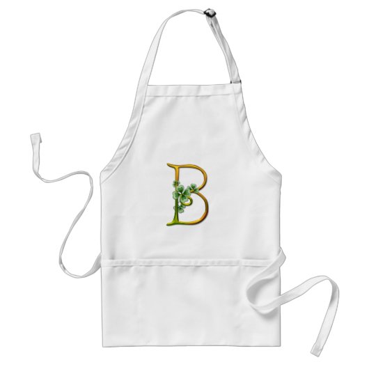 Tablier Monogramme or irlandais B (Devant)