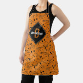 Tablier Monogramme | Orange | Floral | FILLE (Insitu)