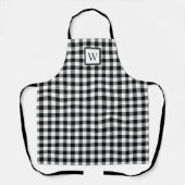 Tablier Monogramme Panier Noir Et Blanc (Recto)