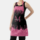 Tablier Monogramme Parties scintillant à séchage rose chau (Insitu)