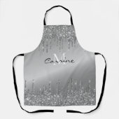 Tablier Monogramme Parties scintillant de déperchage de mé (Recto)
