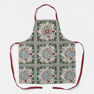 Tablier Monogramme Patchwork Quilt Forrest Animaux