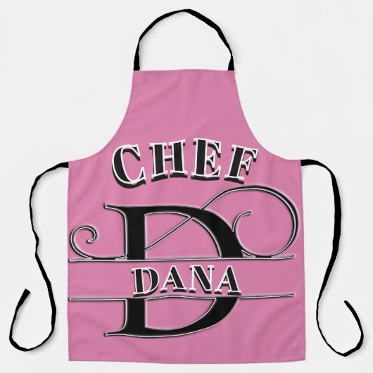 Tablier Monogramme personnalisé (D) (Recto)