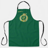 Tablier Monogramme Personnalisé Style Celtique Ouroboros d (Recto)
