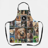 Tablier Monogramme photo Empreinte de patte noir (Recto)