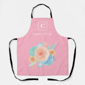 Tablier Monogramme Rose rose (Recto)