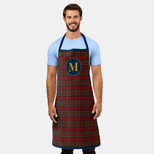 Tablier Monogramme Royal Stewart Tartan Scottish (Porté)
