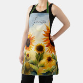 Tablier Monogramme Rustique Whimsical Watercolor (Insitu)