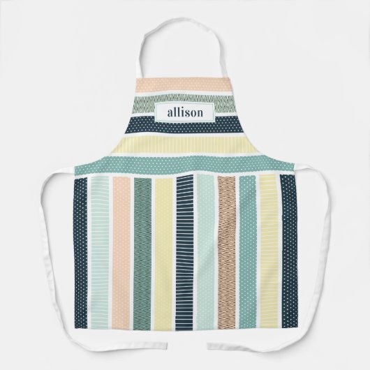 Tablier Monogramme simple Motif trié (Recto)