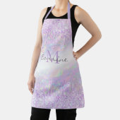 Tablier Monogramme Violet Opal Iridescente Parties scintil (Insitu)