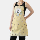 Tablier Monogramme Whimsical Bee and Honeycomb (Insitu)