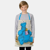Tablier Monstre-Cookie Vintage Manger Des Cookies (Porté)