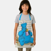 Tablier Monstre-Cookie Vintage Manger Des Cookies (Insitu)