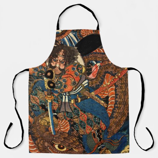 TABLIER MONSTRE DE COMBAT SAMURAI (Recto)