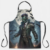 Tablier Monstre de Frankenstein Steampunk Halloween (Recto)