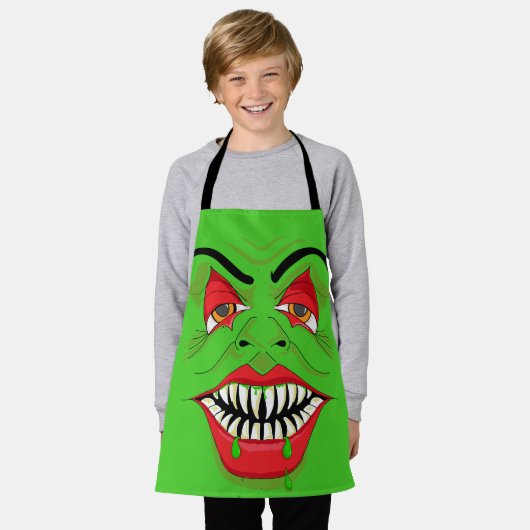 Tablier Monstre d'Halloween (Porté)