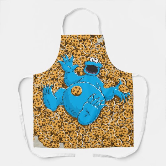 Tablier Monstre et cookies vintages (Recto)