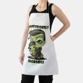 Tablier Monstre Frankenstein mignon avec plushie (Insitu)