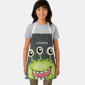 Tablier Monstre vert mignon Personnalisé (Insitu)
