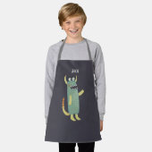 Tablier Monstres mignons Personnalisé (Porté)