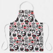 Tablier Monstres Whimsical & Citations Apron - Cuisine amu (Recto)