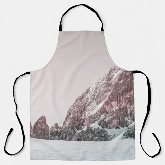 TABLIER MONTAGNE COUVERTE DE NEIGE (Recto)