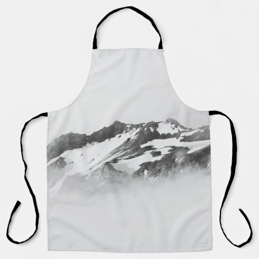 TABLIER MONTAGNE COUVERTE DE NEIGE (Recto)