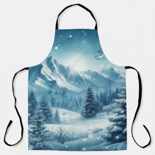 Tablier Montagne d'hiver de neige