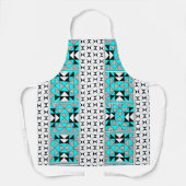 Tablier Montagnes autochtones du sud-ouest en Turquoise (Recto)