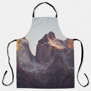 TABLIER MONTAGNES GLACIÈRES EN JOURNÉE