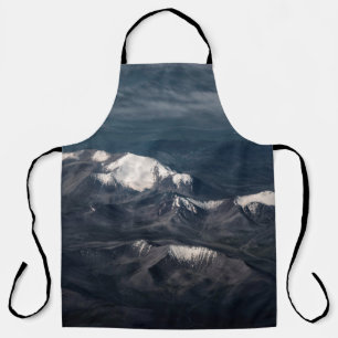 TABLIER MONTAGNES GLACIÈRES EN JOURNÉE