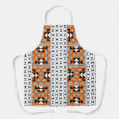 Tablier Montagnes sacrées en Orange (Recto)