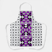 Tablier Montagnes sacrées en pourpre (Recto)