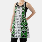 Tablier Montagnes sacrées en vert (Insitu)