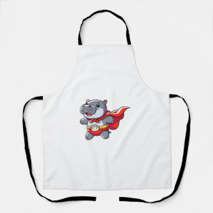 Tablier Moo Deng Baby Hippo Superhero Enfants Gentils Gent