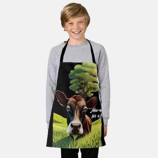 Tablier Moo-ning pour un massage (Porté)