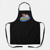 Tablier Moo & Oink Black Chef's Apron (Recto)