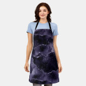 Tablier Moody Agate | Midnight Indigo Deep Purple Glam (Porté)