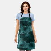 Tablier Moody Agate | Turquoise Vert Malachite Riche Joyau (Porté)
