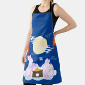 Tablier Moon Rabbit Mooncake Nuages Mooncake Festival à la (Insitu)