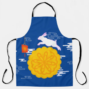 Tablier Mooncake Jumping Moon Moon Moon Rabbit