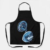 Tablier MoonJellyfish aquarelle art (Recto)