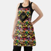 Tablier Moonogramme à motif de machine à fente du casino (Insitu)