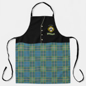 Tablier Moore Irish Shield & Tartan Personnalisé Kilt (Recto)